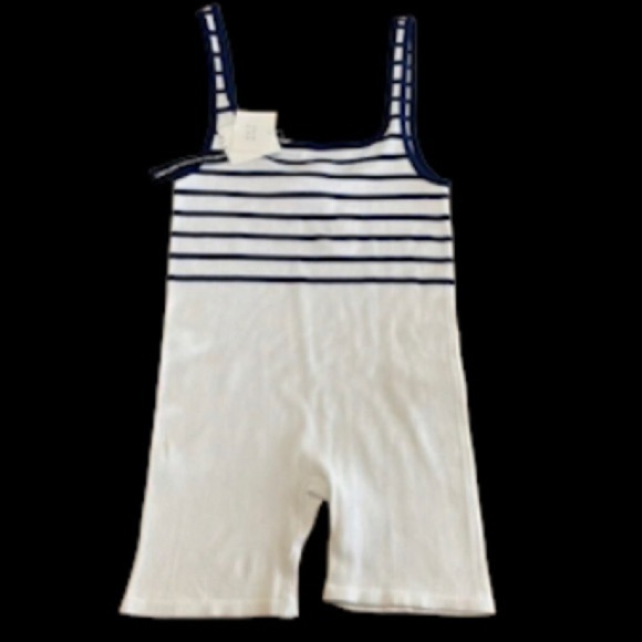 Zara Size M/L Limitless Contour Seamless Ribbed Jumpsuit Onesie Romper NWT - Picture 9 of 9